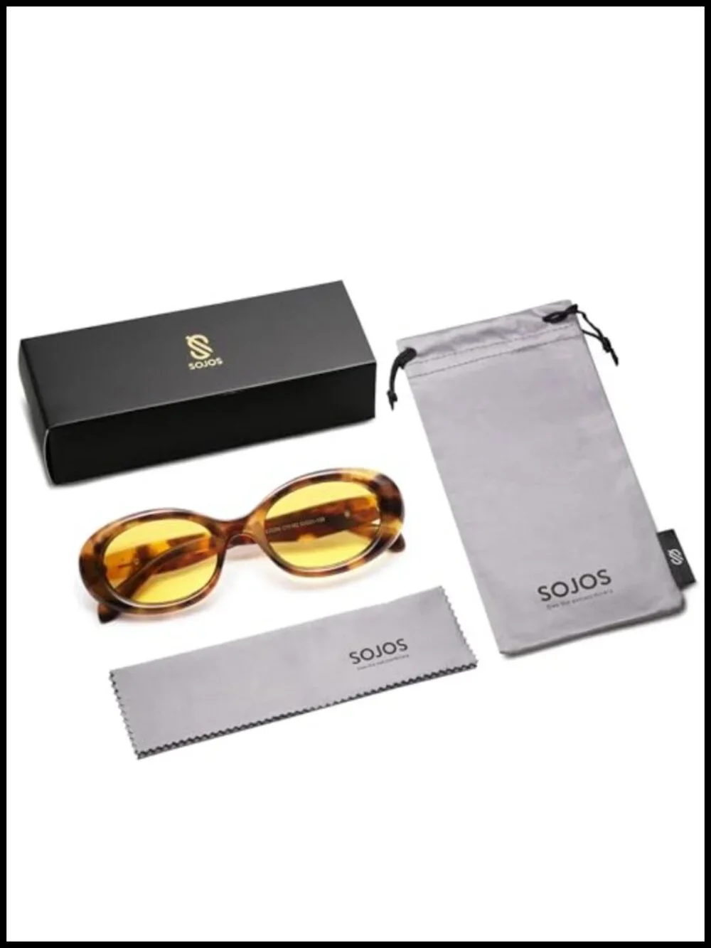 Retro Oval Polarized Sunglasses for Women Men UV400 Protection